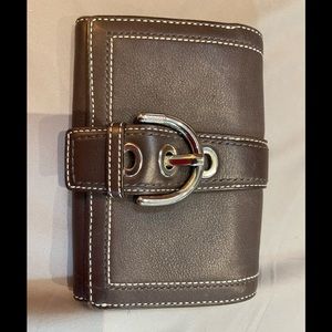 Coach brown leather wallet